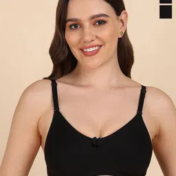DressBerry Pack Of 2 Full Coverage Seamless T-shirt Bra with Side-Panel & Concealer-picture-16
