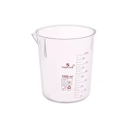 Supertek Autoclavable PMP Beaker With Printed Graduation, Capacity 1000 ml, CH10164/5 (Pack of 4) image 2