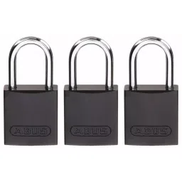 BRADY Lockout Padlock Keyed Alike Aluminum Std Compact Body Size Black, 24UY38-picture-45