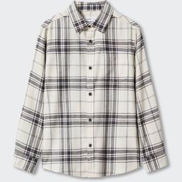 Mango Kids Boys Tartan Checked Casual Shirt-image-52