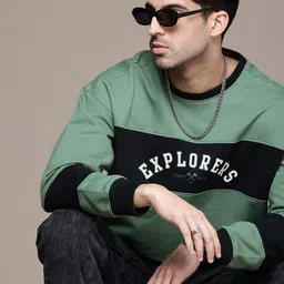 The Roadster Life Co. Typography Printed Oversized Sweatshirt-image-46