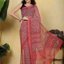 Meena Bazaar Floral Poly Georgette Saree-image-76