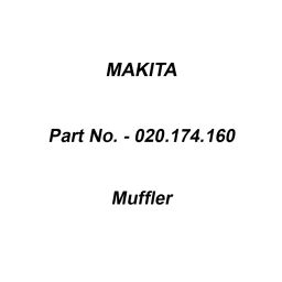 Makita Muffler Suitable For DCS430,5200, Part No 020.174.160-image-75
