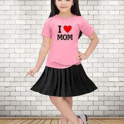 MGRS Girls Printed T-shirt with Skirt-picture-6