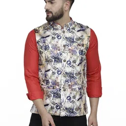 B BEN Sleeveless Printed Men Jacket ()-picture-35