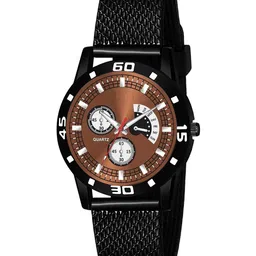 CSAMON Women Embellished Dial & Bracelet Style Straps Analogue Watch Black Aeviyo Brown dial Rabar-image-63