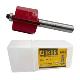 Akari 9099 8 mm Shank Red and Silver Metal Slot Bit, RB-54 (Pack of 100)-image-51