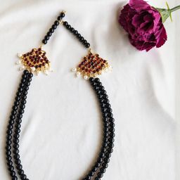 VEDAJ Unisex Black Jewellery Set-image-86