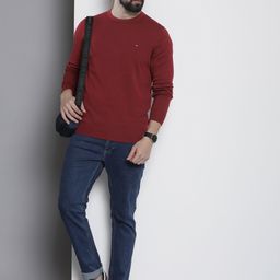 Tommy Hilfiger Round Neck Pure Cotton Pullover-picture-13