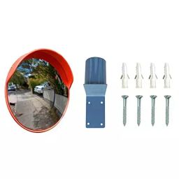 Ladwa 40 inch Convex Mirror & 3 inch Wall Fixing Clamp With Fixing Screw & Ghatta for Road Safety Orange, LSI-CLAMP CM 40 inch combo-image-71