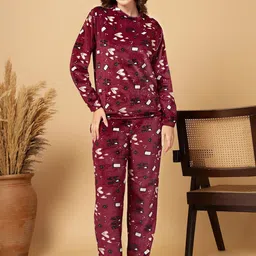 FABINALIV Women Printed Night suit-image-10