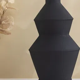 Home Centre Acroma Est Hitch Black Abstract Shaped Ceramic Vase-image-94
