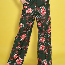 Cutiekins Girls Floral Printed Knitted Palazzos-image-62