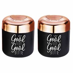 Falcon Black Apple Canister Set of  2- 425 ml-18