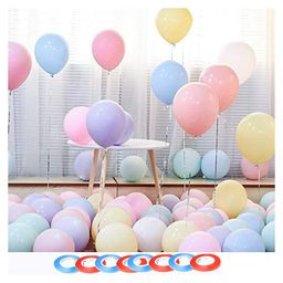 Bubble Trouble 10 Inch Pastel Colored Balloons Macaron Party Decorations Pack of 200 - Multicolour-image-6