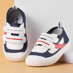 Cute Walk by Babyhug Double Velcro Closure Color Block Print Casual Shoes - Navy Blue-picture-22