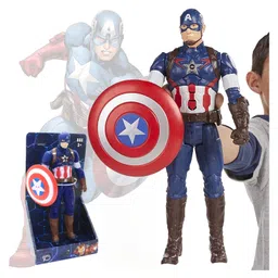 Elecart Avangars Super Hero Tech Captain Amarica 12-Inch Voice Action Figure with Sound - Collectible Toy for Ages 3+-picture-26