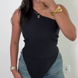 Off Duty India Women One-Shoulder Asymmetrical Top-picture-3