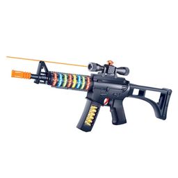 Sanjary Light and Sound Army Style Machine Gun Toy with Vibration for kids color design may vary image 2