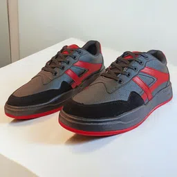 Redox Buzz Men Colourblocked Leather Sneakers-image-22
