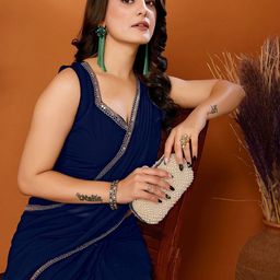 all about you Mirror Work Pure Georgette Saree image 2