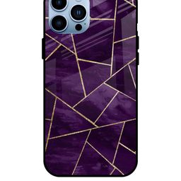 QRIOH Geometric Printed iPhone 13 Pro Max Back Case Mobile Accessories-image-81