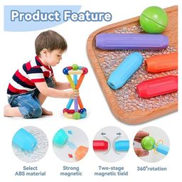 Enorme Magnetic Building, Constructing and Learning Blocks for Kids, Magnet Sticks and Ball Game Set- 25 Pcs image 5