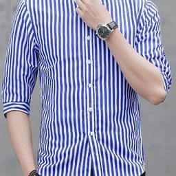 StyleCast x Revolte Men Bengal Stripes Opaque Striped Casual Shirt-picture-27