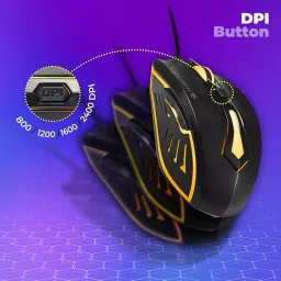ZEBRONICS Sniper High Precision Wired Gaming Mouse with 6 Buttons, Multicolor LED Lights image 3
