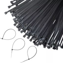 Globomotive Premium Nylon Self Locking Black Cable Ties (100, 300 mm x 4.8 mm)-image-10