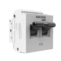 Anchor Tiona/UNO 6 A Double Pole Mini Modular Miniature Circuit Breaker (MCB) White, 86157-53