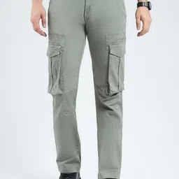 Monte Carlo Men Slim Fit Cargos Trousers-image-48