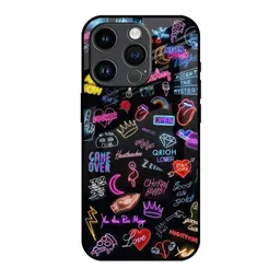 QRIOH Quirky Printed iPhone 14 Pro Back Case Mobile Accessories-image-86