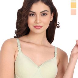 Liigne Pack Of 3 Full Coverage Lightly Padded Bra-57