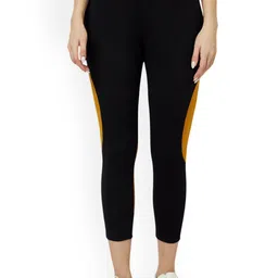 Unicus Apparel Colour Blocked Absolute Fit Ankle Length Tights-picture-23