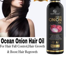 Glowocean Glow Everyday Onion Hair Oil For Hair Growth & Hair Fall Control - 100ml-image-39