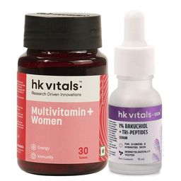 HealthKart HK Vitals Bakuchiol Serum 15 ml & Multivitamin Plus Women 30 Tabs Combo-19
