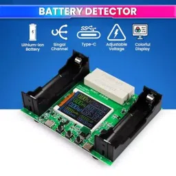 amiciSense Battery Capacity Tester for 18650 Model Digital Battery Power Detector Module with Type-C Charging Interface image 2