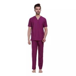 ‎Proexamine Surgicals V-Neck 3 Pocket Purple Scrub Suit Set 36-S-31