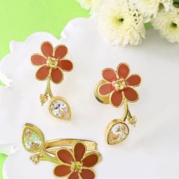 Voylla Floral Studs Earrings-picture-30