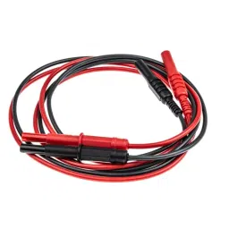 RS PRO Insulated Test Lead Kit, Crocodile Clip, Retractable Plug, Shrouded Plug, Spade Terminal, Sprung Hook, 1.2m, CAT Model No 3402421-29