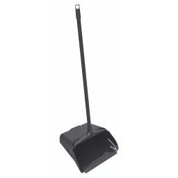 TOUGH GUY 12-1/2 inch Black Plastic Long Handled Dust Pan, 1VAJ6-picture-14