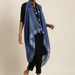 Taavi Zari Linen Dupatta image 2