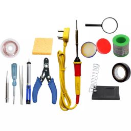 PLANTUM 13 In 1 Soldering Iron Kit Beginner Flat 27 mm Tip Copper, Iron & Nickle 25 W-8