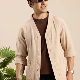 Mast & Harbour Linen Cotton Opaque Casual Shirt-picture-40