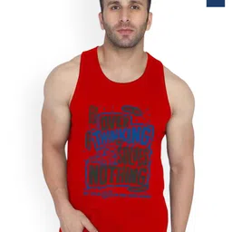 SLOWLORIS Men Pack Of 2 Printed Bio-Wash Combed Cotton Gym Vest-picture-40