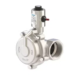Uflow 12 V DC Screwed End (NC) HCP Stainless steel Pilot Operated 2/2 Way Piston Type Solenoid Valve HCP209BNEWV0-10