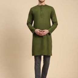 SKAVIJ Men Handloom Kurta-image-10