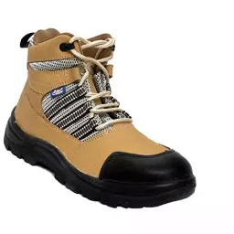 Allen Cooper Steel Toe Safety Shoes High Ankle Antistatic PU Sole Size 7 UK/India Brown, AC-9006-image-11