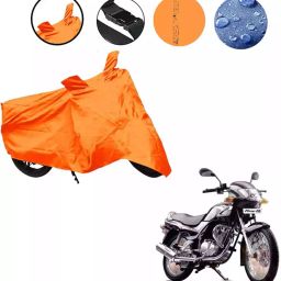 Auto Pearl Waterproof Two Wheeler Cover For TVS Fiero F2 (Orange)-36